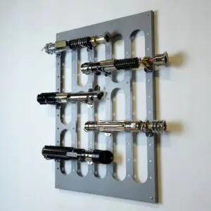 Multi-Lichtschwert Wandhalterung | Imperial Design (60x40cm)