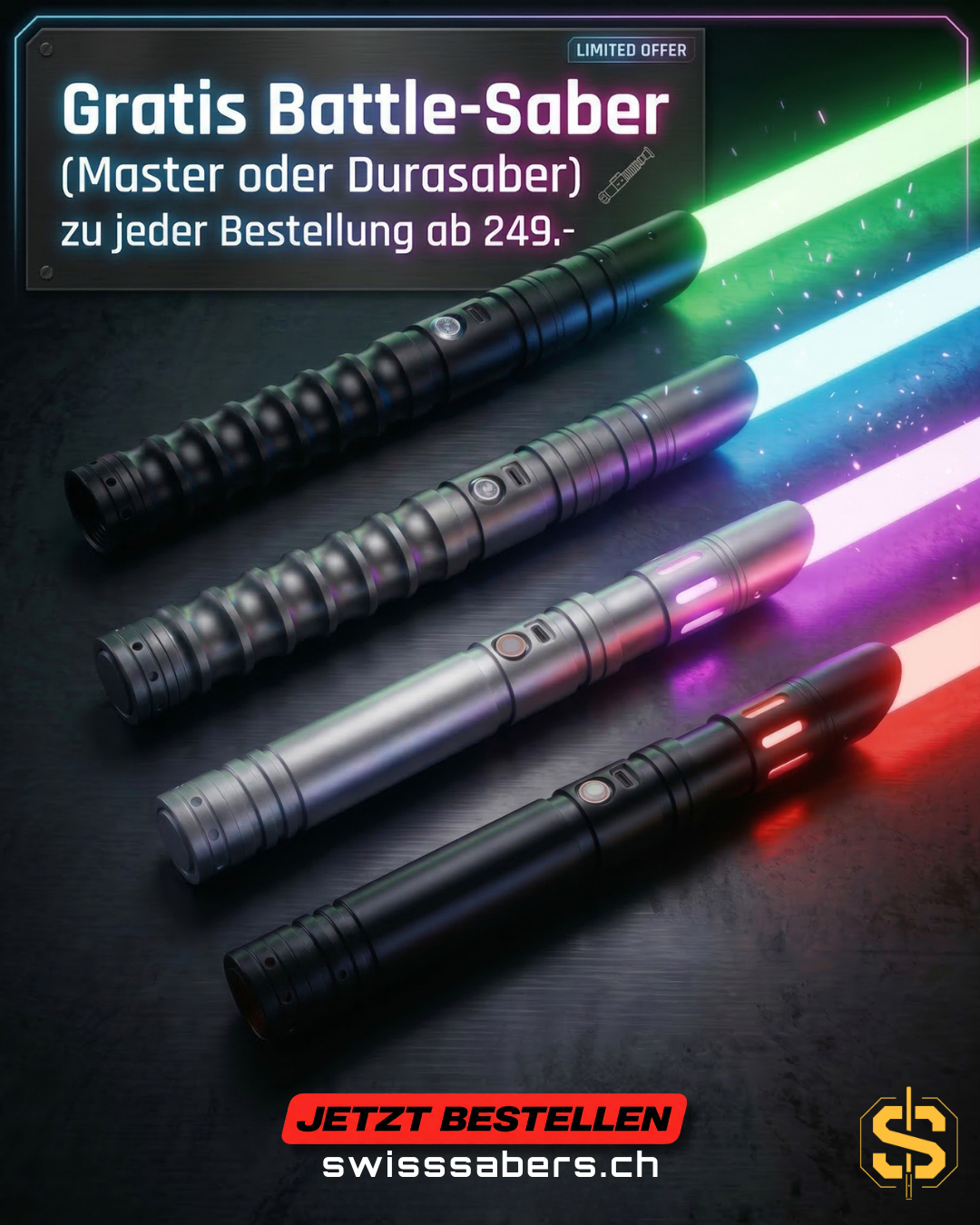 1x Gratis Battle-Saber (Master / Durasaber RGB-Version)